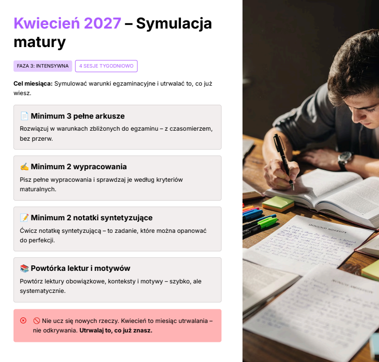 Kwiecień 2027 — Symulacja matury